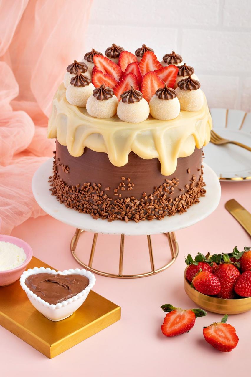 Ninho com Nutella e Morango
